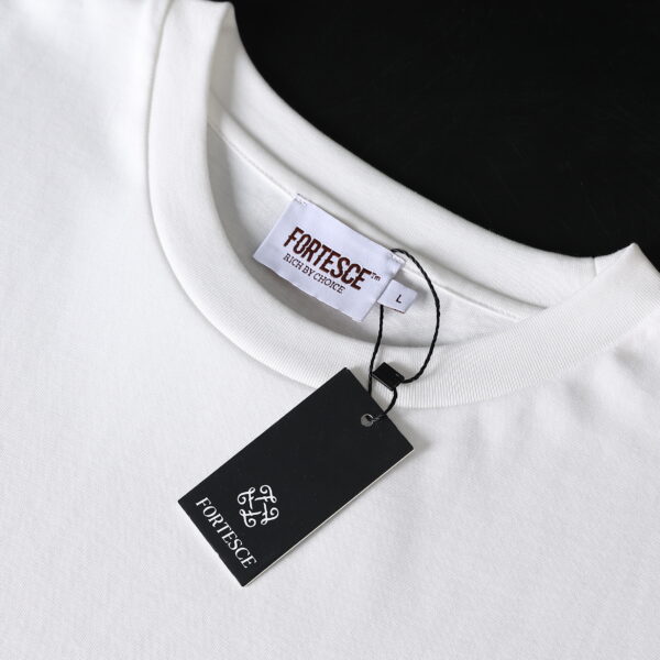 Fortesce Heritage Tee Shirt White - Image 3