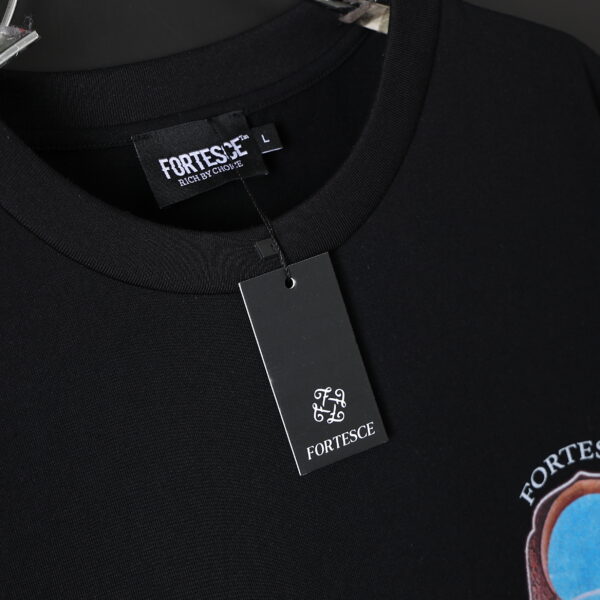 Fortesce Heritage Tee Shirt Black - Image 13