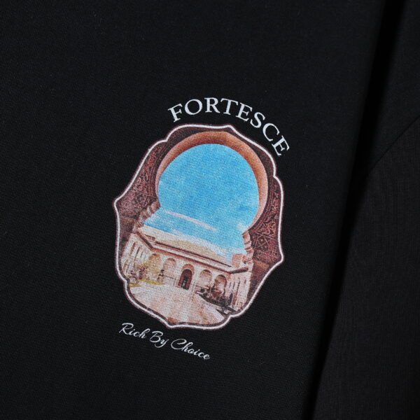 Fortesce Heritage Tee Shirt Black - Image 2