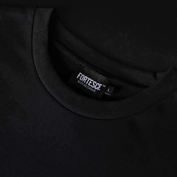 Fortesce Heritage Tee Shirt Black - Image 4