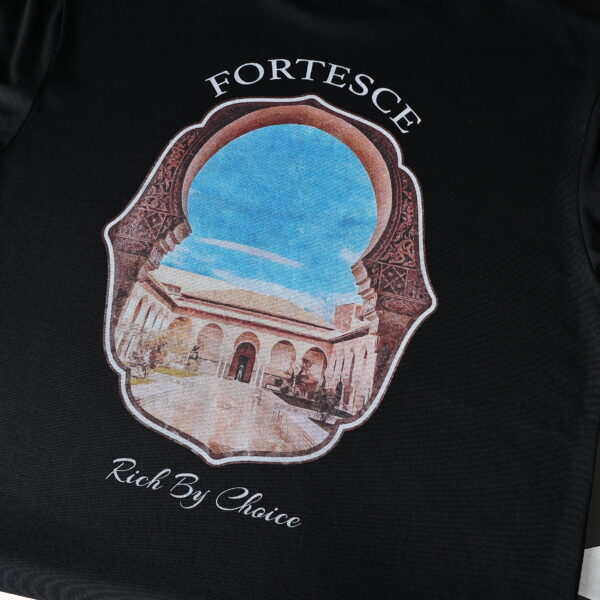 Fortesce Heritage Tee Shirt Black - Image 10