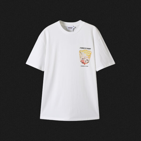 Fortesce Original Racing Tee Shirt White - Image 11
