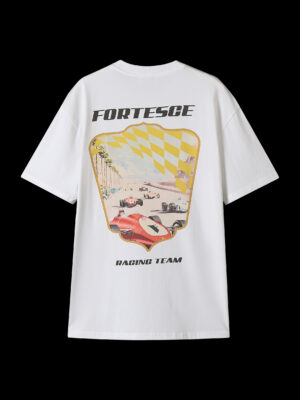Retro Racing Tee – White Shirt