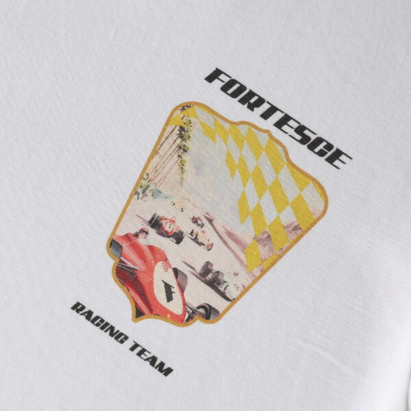Fortesce Original Racing Tee Shirt White - Image 5