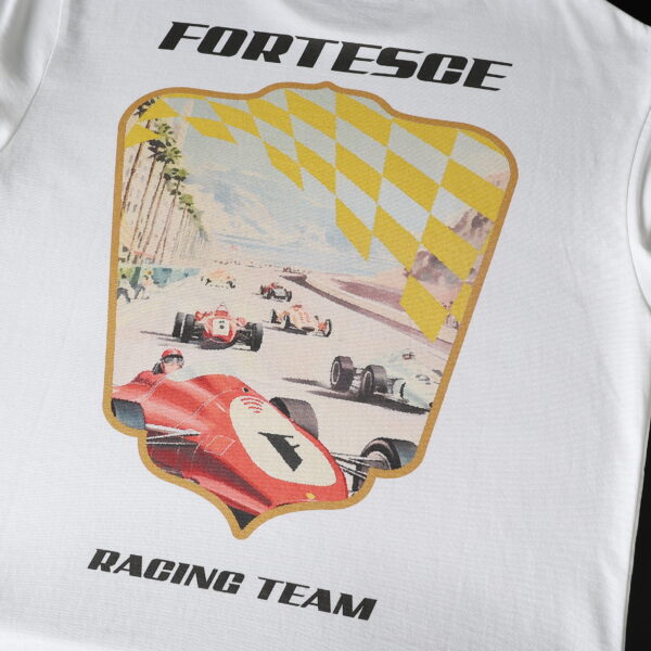 Fortesce Original Racing Tee Shirt White - Image 9