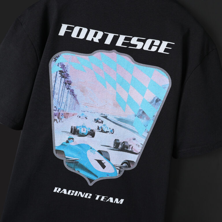 Retro Racing Tee – Black Shirt