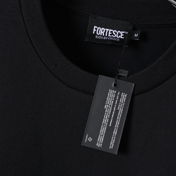 Fortesce Original Racing Tee Shirt Black - Image 5
