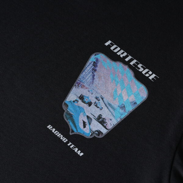 Fortesce Original Racing Tee Shirt Black - Image 8