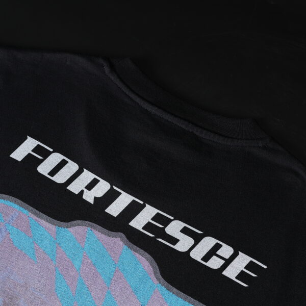 Fortesce Original Racing Tee Shirt Black - Image 2