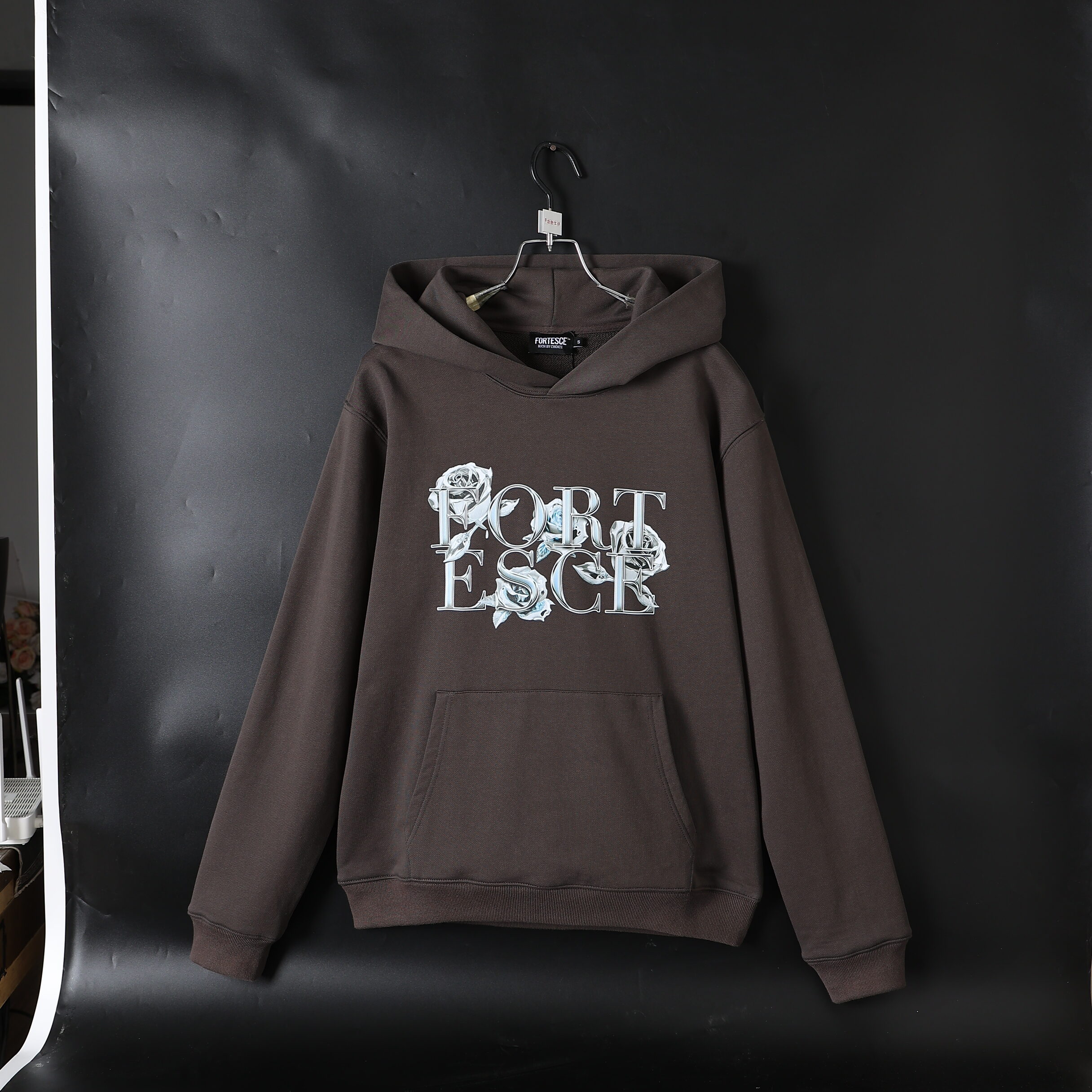 Fortesce Chrome Lux Hoodie Charcoal Grey
