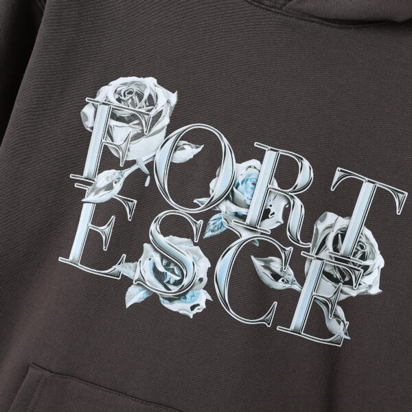 Fortesce Chrome Lux Hoodie Charcoal Grey - Image 2
