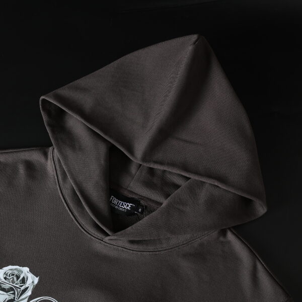 Fortesce Chrome Lux Hoodie Charcoal Grey - Image 6