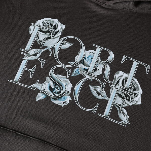 Fortesce Chrome Lux Hoodie Charcoal Grey - Image 9
