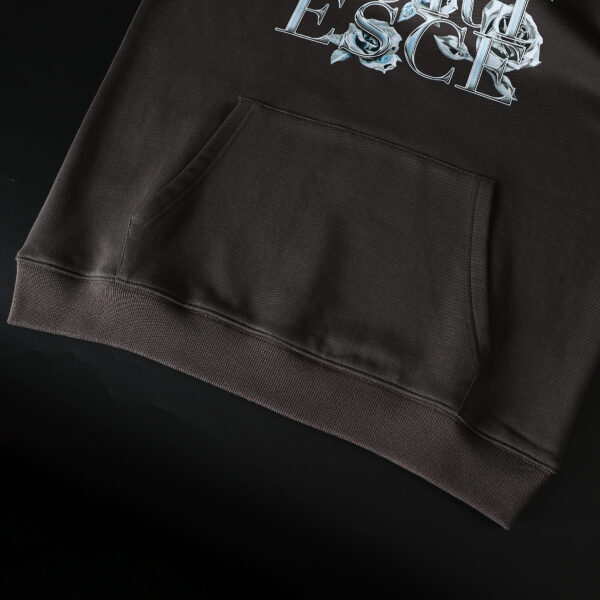 Fortesce Chrome Lux Hoodie Charcoal Grey - Image 11