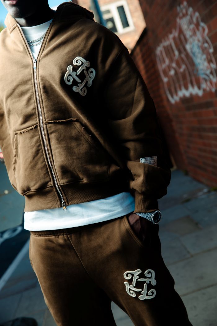 Brown Suede Big Basic Hoodie