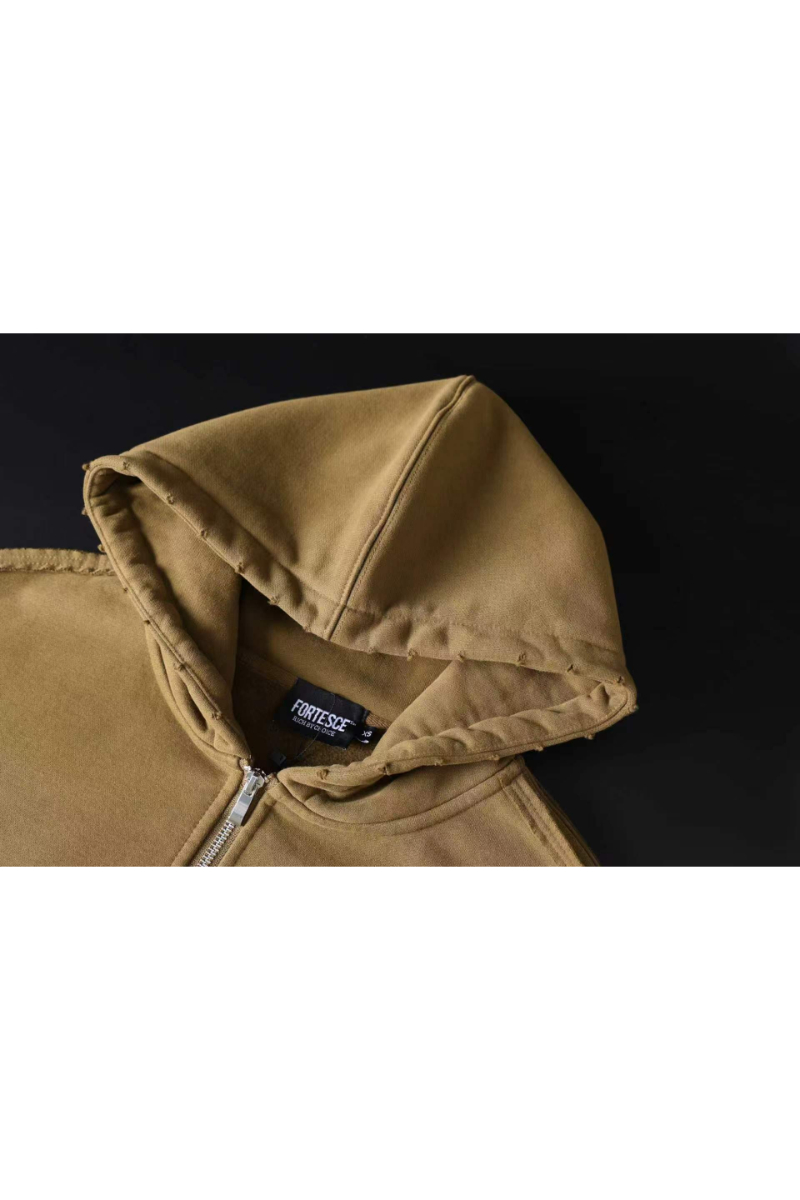 Brown Suede Big Basic Hoodie