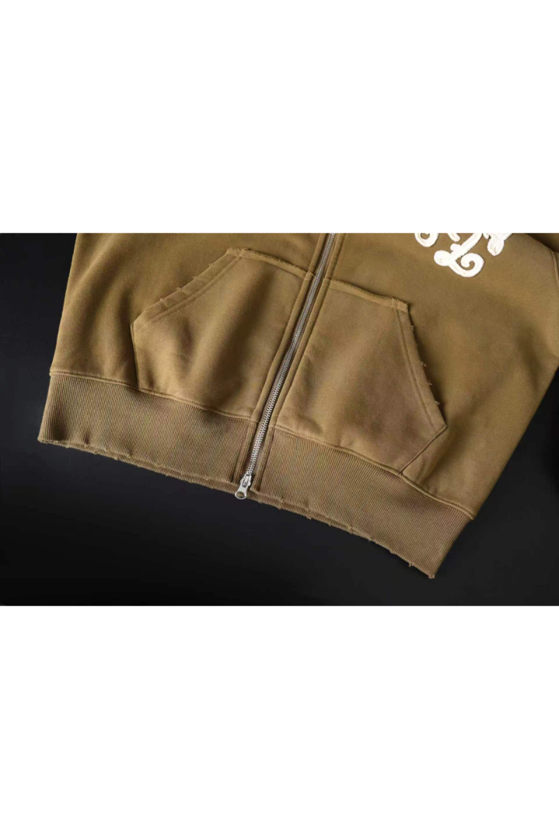 Brown Suede Big Basic Hoodie