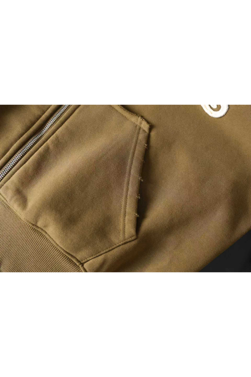 Brown Suede Big Basic Hoodie