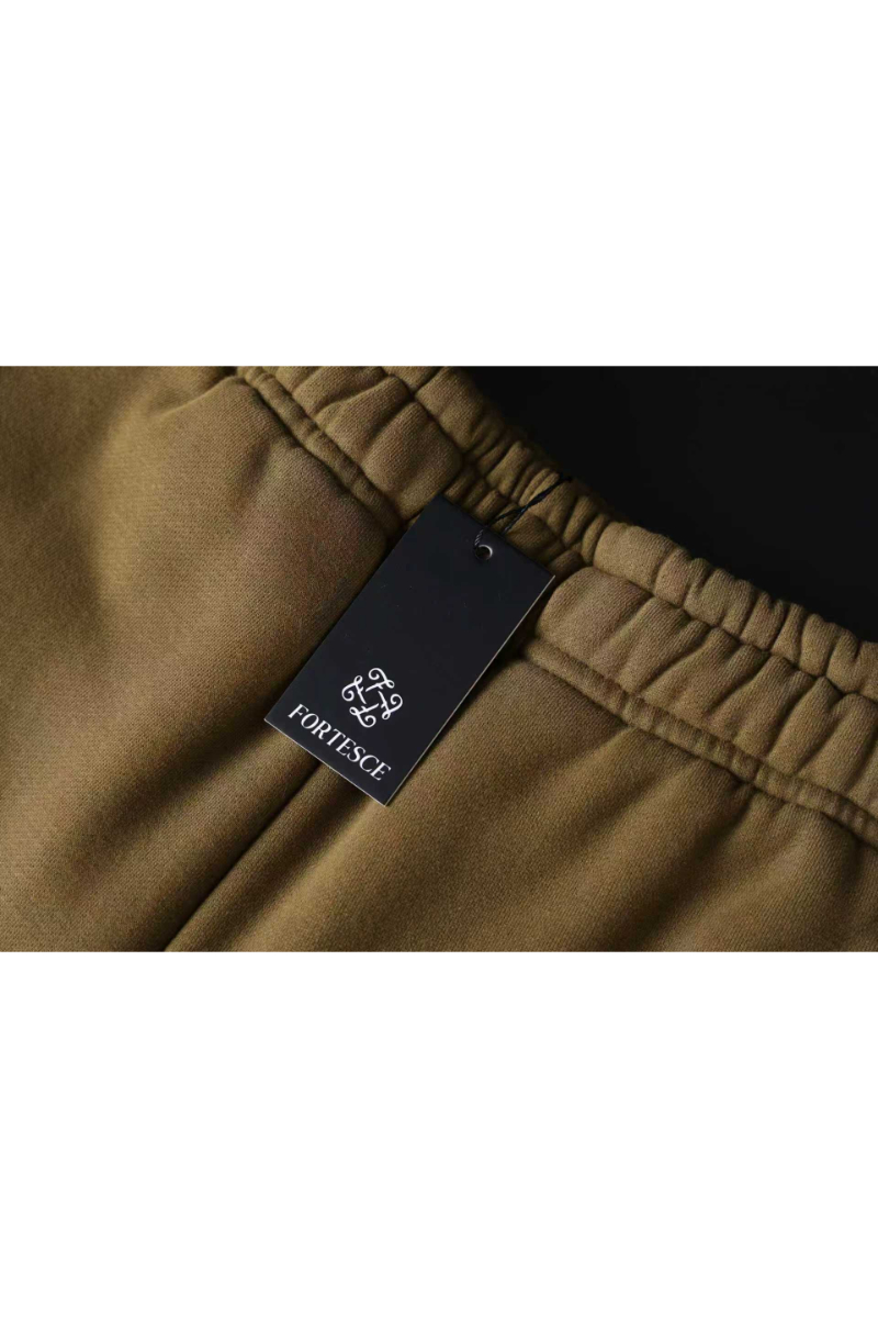 Brown Suede Big Basic Pants