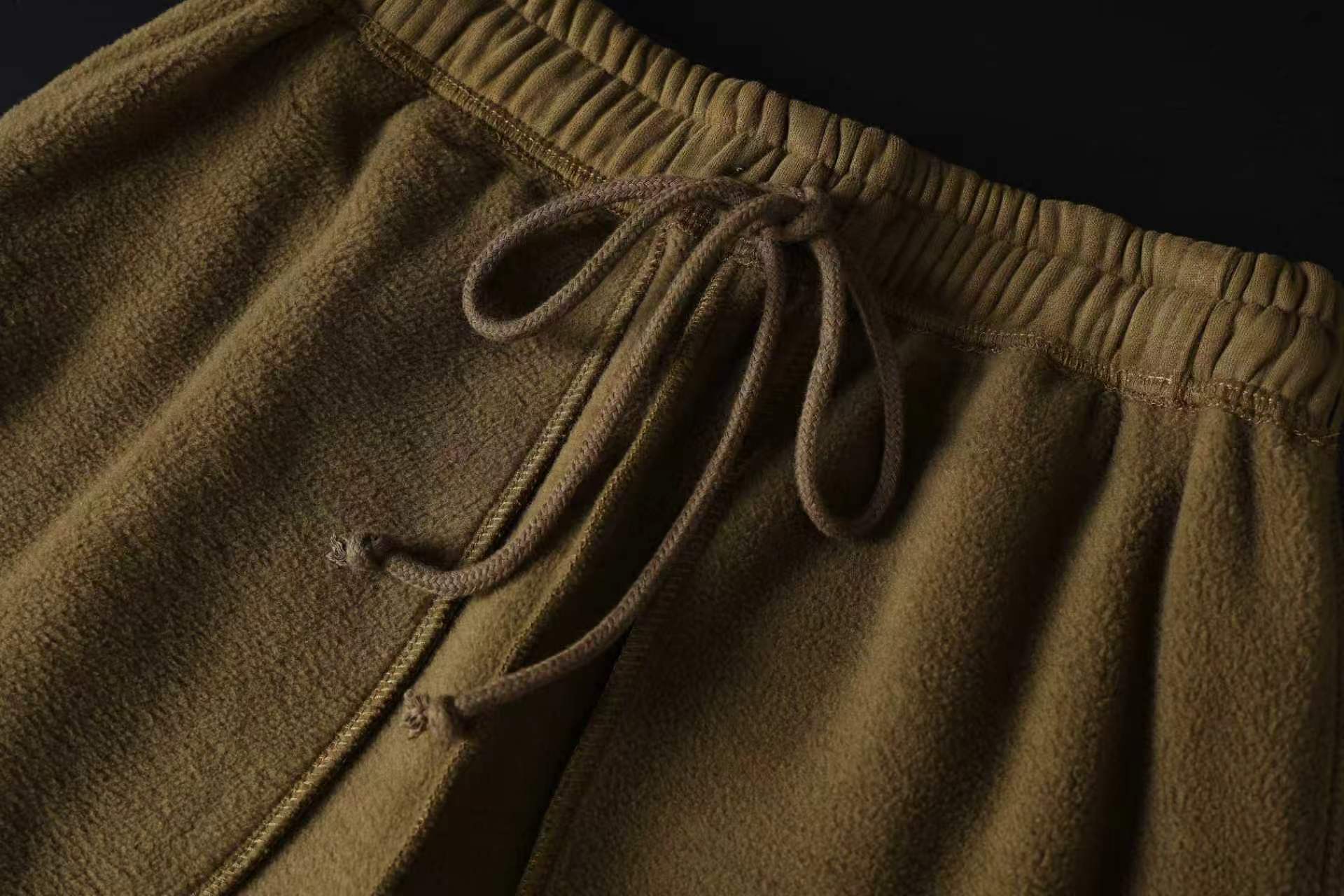 Brown Suede Big Basic Pants